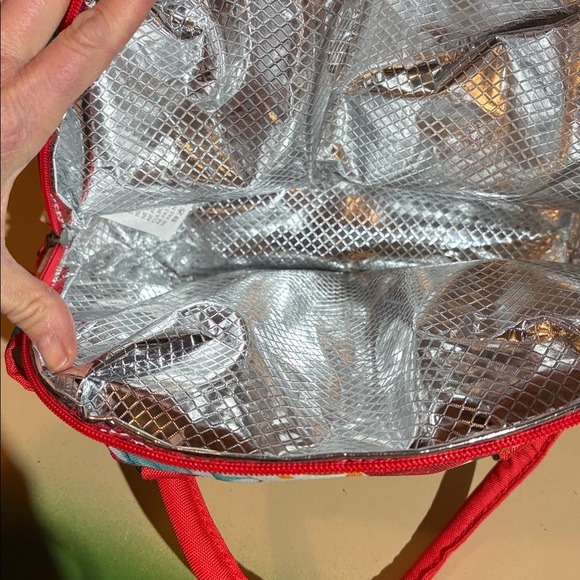 The Pioneer Woman Polka Dot Floral Tote with Red and Blue insulated lunchbox - Picture 4 of 6